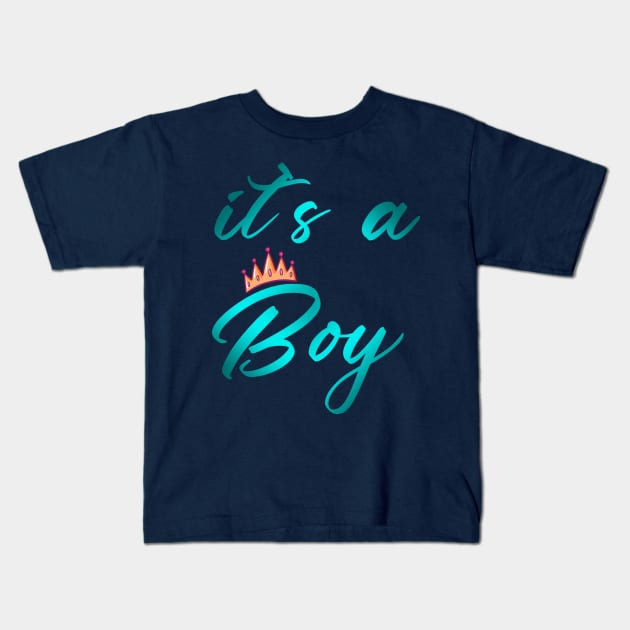It`s a Boy | Gender reveal party shirts Kids T-Shirt by YourStyleB